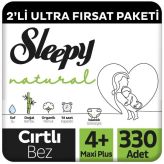Sleepy Natural No:4+ Maxi Plus 330 Adet Bebek Bezi