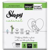Sleepy Natural No:6 Xlarge 32 Adet Bebek Bezi