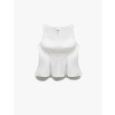 Sleeveless Peplum Blouse