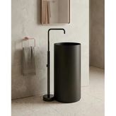Slender Siyah Paslanmaz Çelik Monoblok Lavabo