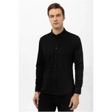 Slim Fit Armürlü Likralı Gömlek