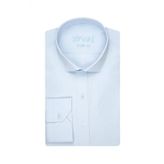 Slim Fit Düz Buz Mavi Erkek Gömlek