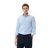 Slim Fit Gömlek Yarım İtalyan Yaka Uzun Kollu