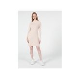 Slim Fit Kadın Bej Elbise