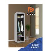 Slim Fit Varyant Celik Profilli Bez Dolap