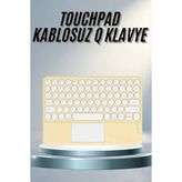 Slim Kablosuz Bluetooth Klavye Touchpad Android ve Ios Uyumlu