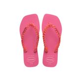 Slim Square Boho Pink Kadın Parmak Arası Terlik