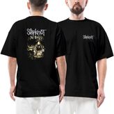 Slipknot Evil Ön Arka Baskılı Siyah Oversize Tişört