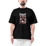 Slipknot Head Oversize Siyah Tişört - M