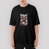 Slipknot Head Oversize Siyah Tişört