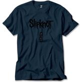 Slipknot Logo Text Lacivert Tişört Liyada