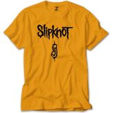 Slipknot Logo Text Sarı Tişört - 3XL