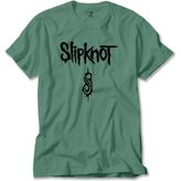 Slipknot Logo Text Yeşil Tişört - M