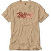 Slipknot Text Krem Tişört Liyada - 2XL