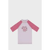 Slipstop Chili Baskılı Çok Renkli Bisiklet Yaka T Shirt Kız Çocuk T Shirt ST22110040 - 4 - 5 Yaş - Pembe