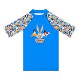 SlipStop Çocuk T-Shirt Kısa Kollu Bisiklet Yaka Desenli Yazlık