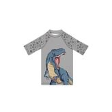 Slipstop Goliath Baskılı Uv Korumalı Kısa Kollu Mayo T Shirt Erkek Çocuk T Shirt ST2532000005, GRİ, 06-07 Yaş