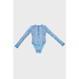 Slipstop SM2611001405 Miranda Long Sleeve Desenli Kız Çocuk Mayo