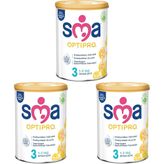 SMA Optipro 3 Devam Sütü (1-3 Yaş, 400 g) 3lü paket