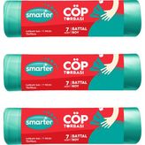 Smarter Battal Boy Çöp Torbası 72 x 95 cm 3'lü
