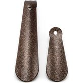 Smartizi 2'li Metal Ayakkabı Çekeceği Seti (10CM + 20CM) - Bakır Eskitme Kaplama Sağlam Cep ve Ev Tipi Kerata Takımı - 0 - 1 Yaş - 0 Siyah