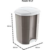 Smartware 18 Lt Pedallı Çöp Kovası (10191) - Bej