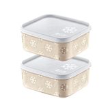 Smartware 2'li Set No Frost Saklama Kabı Latte 700 ml