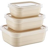 Smartware 3Lü Saklama Kabı Set - Kırmızı