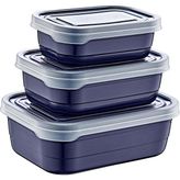 Smartware 3Lü Saklama Kabı Set - Lacivert