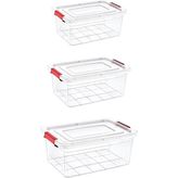 Smartware 3'lü Set Smart Box Saklama Kabı 1-2-3 Lt