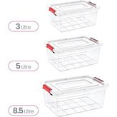 Smartware 3'lü Set Smart Box Saklama Kabı 3-5-8 Lt