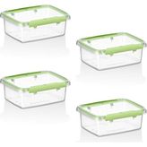 Smartware 4'lü Set Press - Lock Saklama Kabı 360 ml - Yeşil