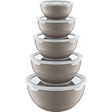 Smartware 5'li Set Loop Saklama Kabı - 1 lt - Bej
