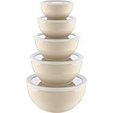 Smartware 5'li Set Loop Saklama Kabı - 1 lt - Latte