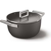 Smeg CKFC2411BLM Siyah Cam Kapak Tencere