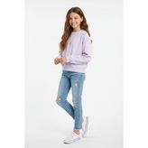 Smile Sweatshirt - 9 - 10 Yaş - 25-Mor