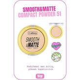 Smooth Matte Compact Powder Mat Bitişli Toz Pudra - 51 Soft Sand