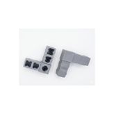 Smyrna Pvc Takoz 2 li ALÜMİNYUM KUTU PROFİL KUŞ KAFESİ RAF SİSTEMİ KUTU 18X18 MM profiller için