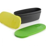 SnapBox Oval 2li Kapaklı Kutu