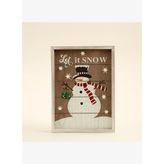 Snowman Ledli Yılbaşı Panosu Natural