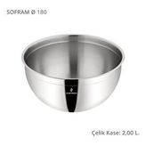 Sofram 18 Cm Çelik Kase 2 Litre Gri