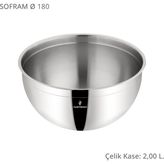 Sofram 18 cm Çelik Kase - 2,0 lt