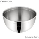 Sofram 26 cm Çelik Kase - 5,8 lt