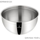 Sofram 32 Cm Çelik Kase 10,6 Lt