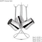 Sofram Soft Cezve Seti - Gümüş