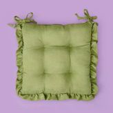 Soft Nora Sandalye Minderi - Yeşil - 40X40 Cm