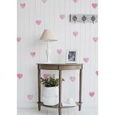 Soft Pembe Kalpler Duvar Stickerı