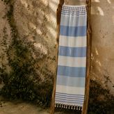 Soft Stripe Çeşme Peştamal - Mavi - 90X170 Cm