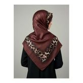 Soft Zarif Leopar Desenli Moda Trend Şal