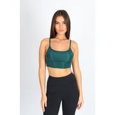 Softandbasic Crop Fit Yeşil Askılı Spor Bra - M
